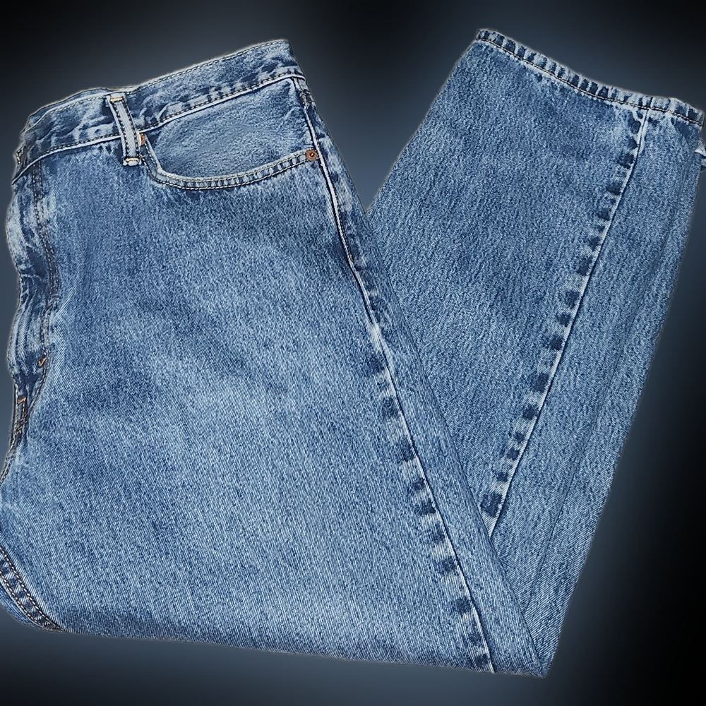 VTG Mens Levi’s 505 Jeans 40x29 Blue Denim Straight Fit Distressed Faded Wash